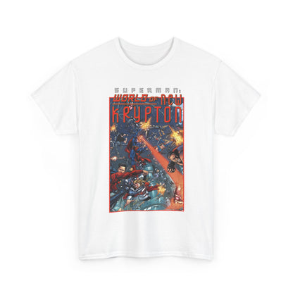 Superman: World of Krypton T-Shirt - George Perez Art - Superboy, Supergirl, Mon-El - DC Comics