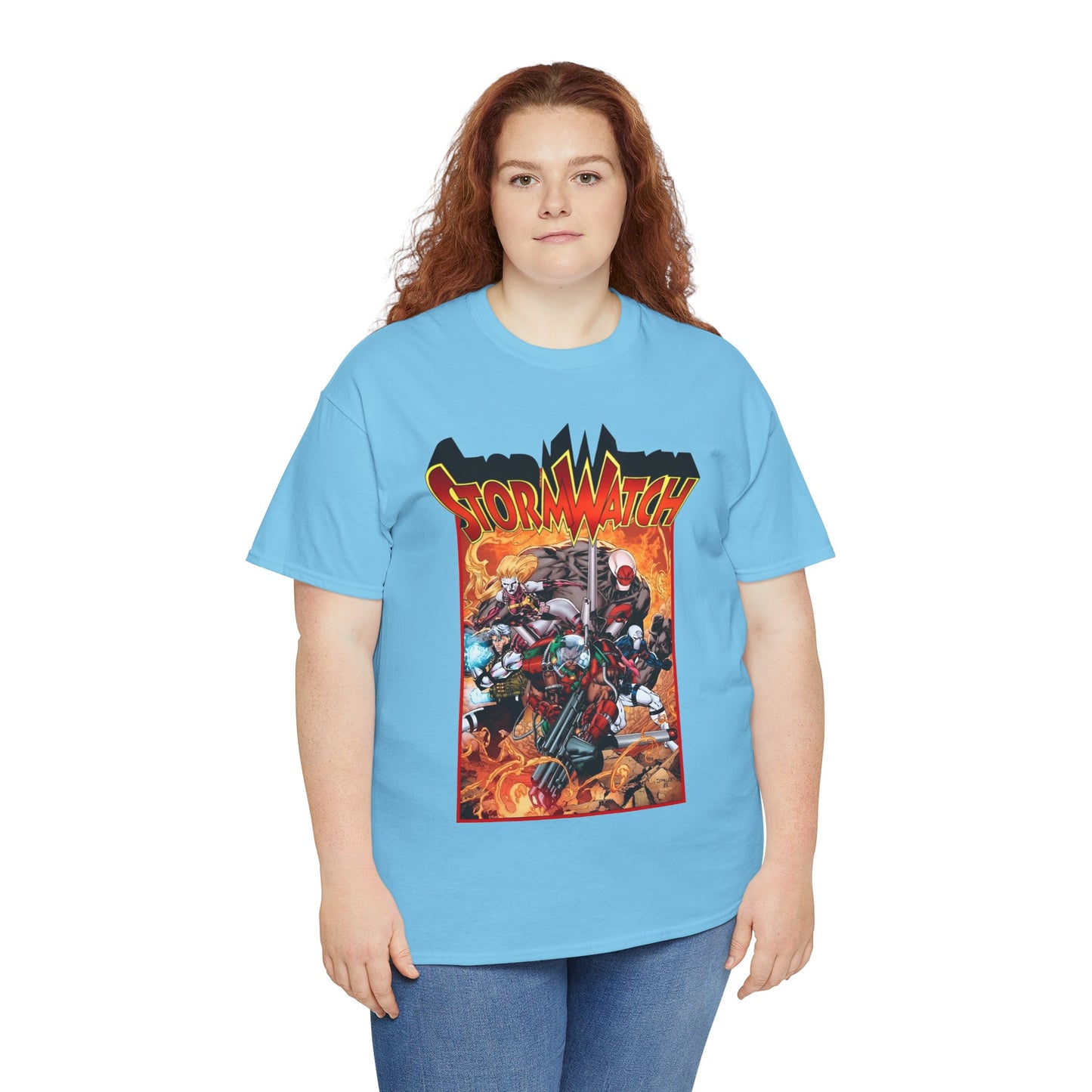 Stormwatch T-Shirt - Jim Lee Art - Battalion, Fuji, Hellstrike - Image/Wildstorm/DC Comics