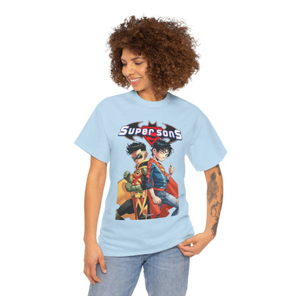Super Sons T-Shirt - Jorge Jimenez Art - Superboy & Robin - Jon Kent & Damian Wayne - DC Comics - Sons of Superman & Batman