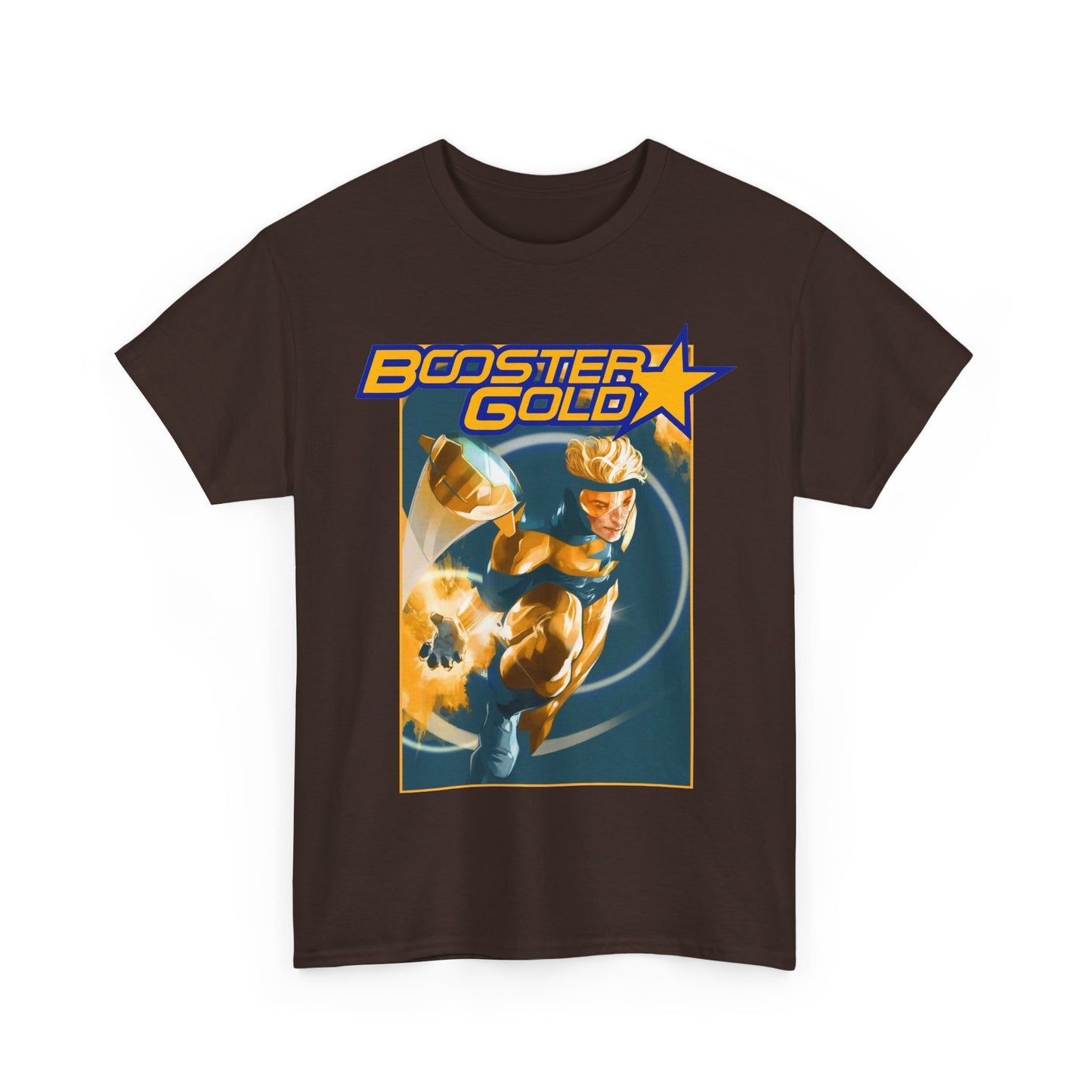 Booster Gold T-Shirt - Don Aguillo Art - Justice League: The Omega Act - DC Comics