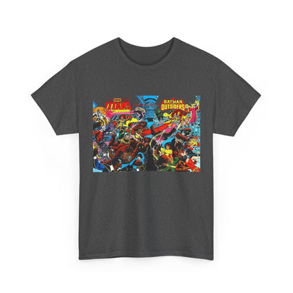 New Teen Titans & Batman and the Outsiders T-Shirt - George Perez & Jim Aparo Art - DC Comics