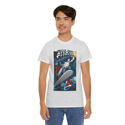 Silver Surfer T-Shirt - With Adam Warlock & Captain Marvel - Norrin Radd - Former Herald of Galactus - Fantastic Four Ally - Marvel Comics