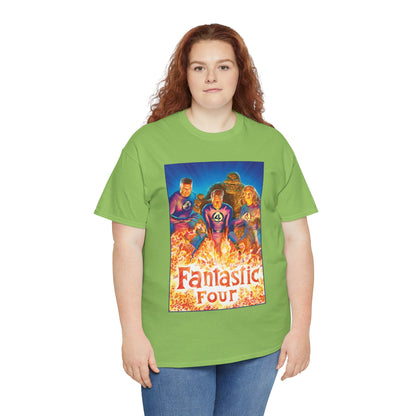 Fantastic Four T-Shirt - Alex Ross Art - Mr. Fantastic, Invisible Woman, Human Torch, The Thing - Marvel Comics