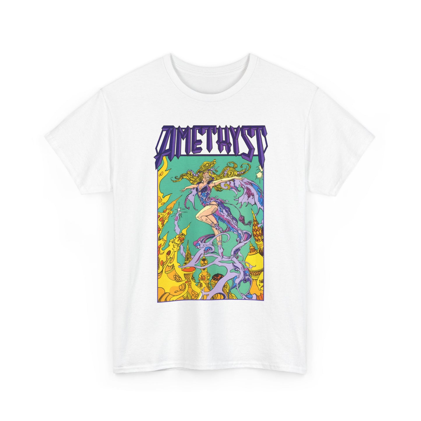 Amethyst T-Shirt - Esteban Maroto Art - Princess of Gemworld - 1980s Series - DC Comics