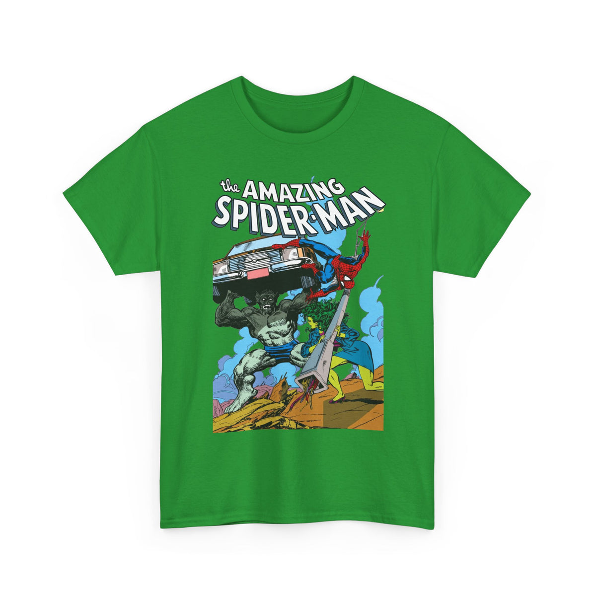 Amazing Spider-Man & She-Hulk T-Shirt - John Byrne Art - Marvel Comics