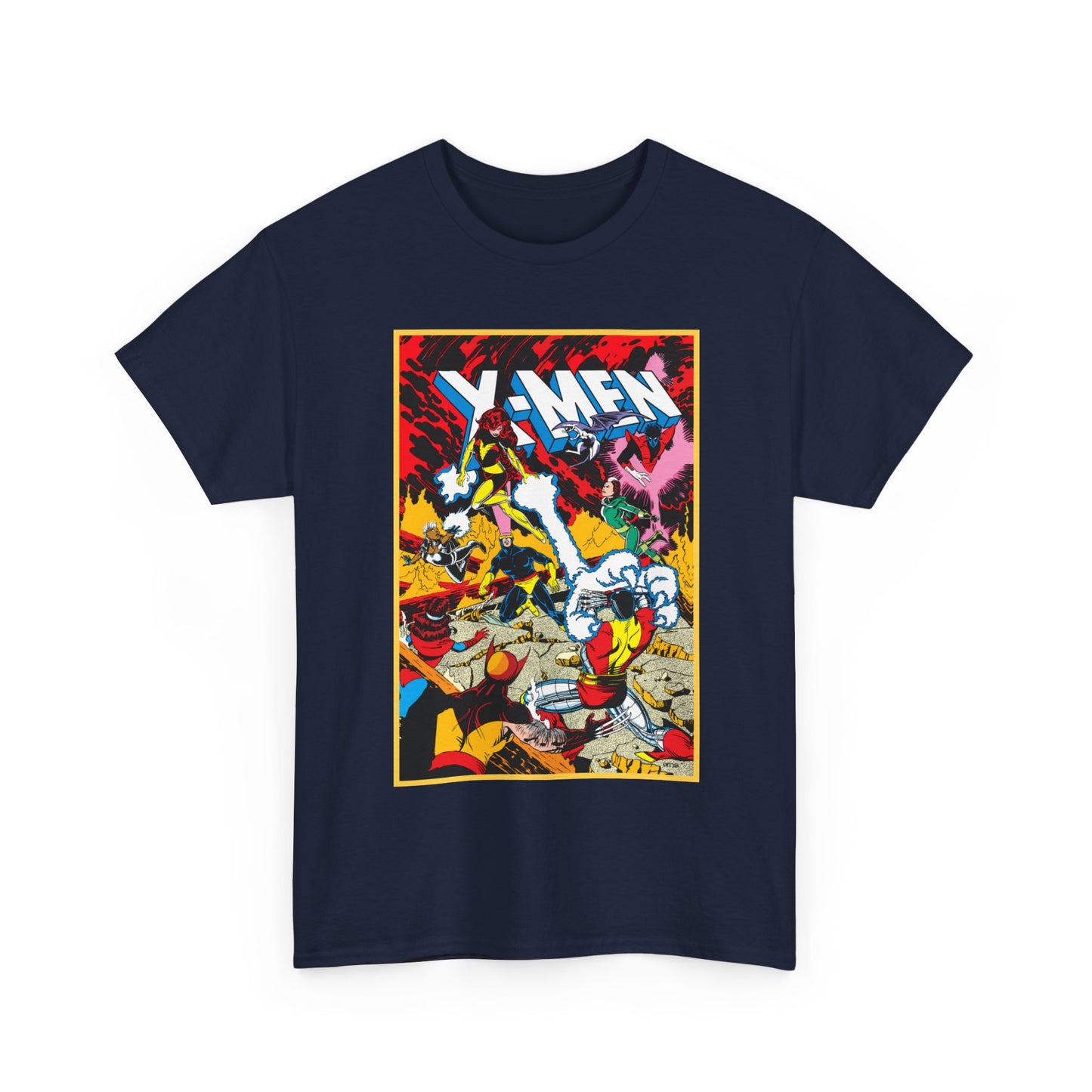 X-Men T-Shirt - Paul Smith Art - Return of Dark Phoenix - Wolverine, Colossus, Cyclops, Storm, Nightcrawler, Rogue - Marvel Comics