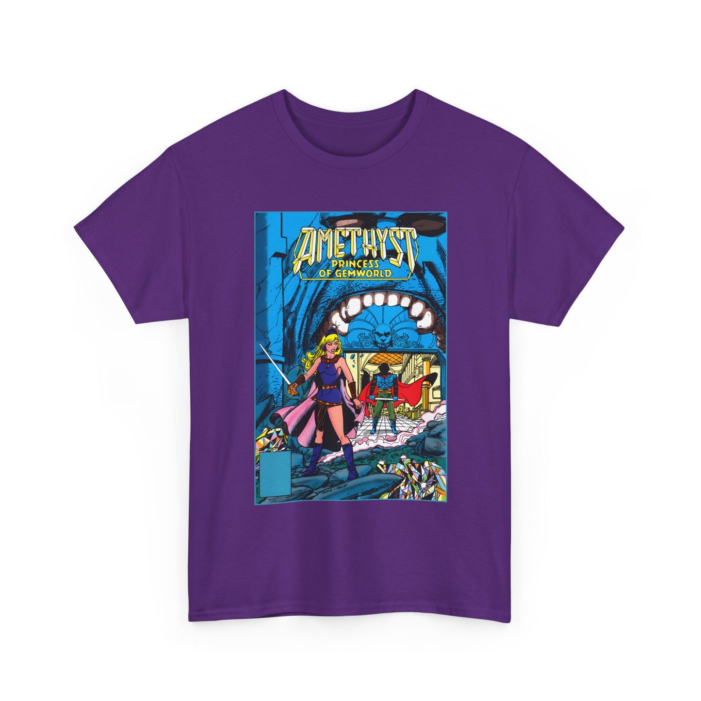 Amethyst, Princess of Gemworld T-Shirt - George Perez & Ernie Colon Art - The Last Battle Vs Dark Opal - DC Comics