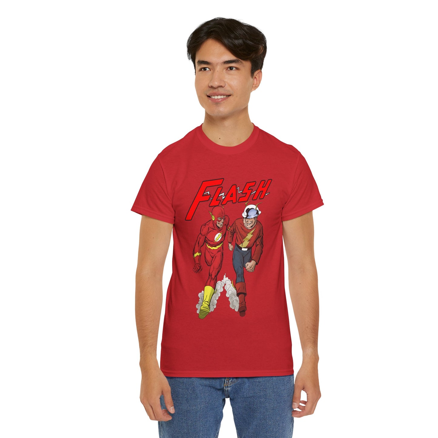 Flash T-Shirt - John Byrne - Barry Allen, Jay Garrick - Golden Age, Silver Age - DC Comics