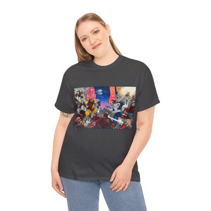 Wolverine & Punisher T-Shirt - Jim Lee Art - Vs The Hand - Marvel Comics
