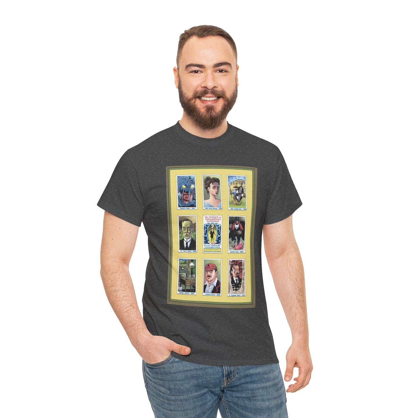 League of Extraordinary Gentlemen T-Shirt - Kevin O'Neill Art - Mina Murray, Captain Nemo, Allan Quatermain, Jekyll & Hyde - Alan Moore Story