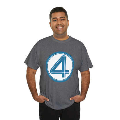 Fantastic Four Logo T-Shirt - New Marvel Movie 2025 - MCU - Pedro Pascal - 4 - Marvel Comics - Reed Richards