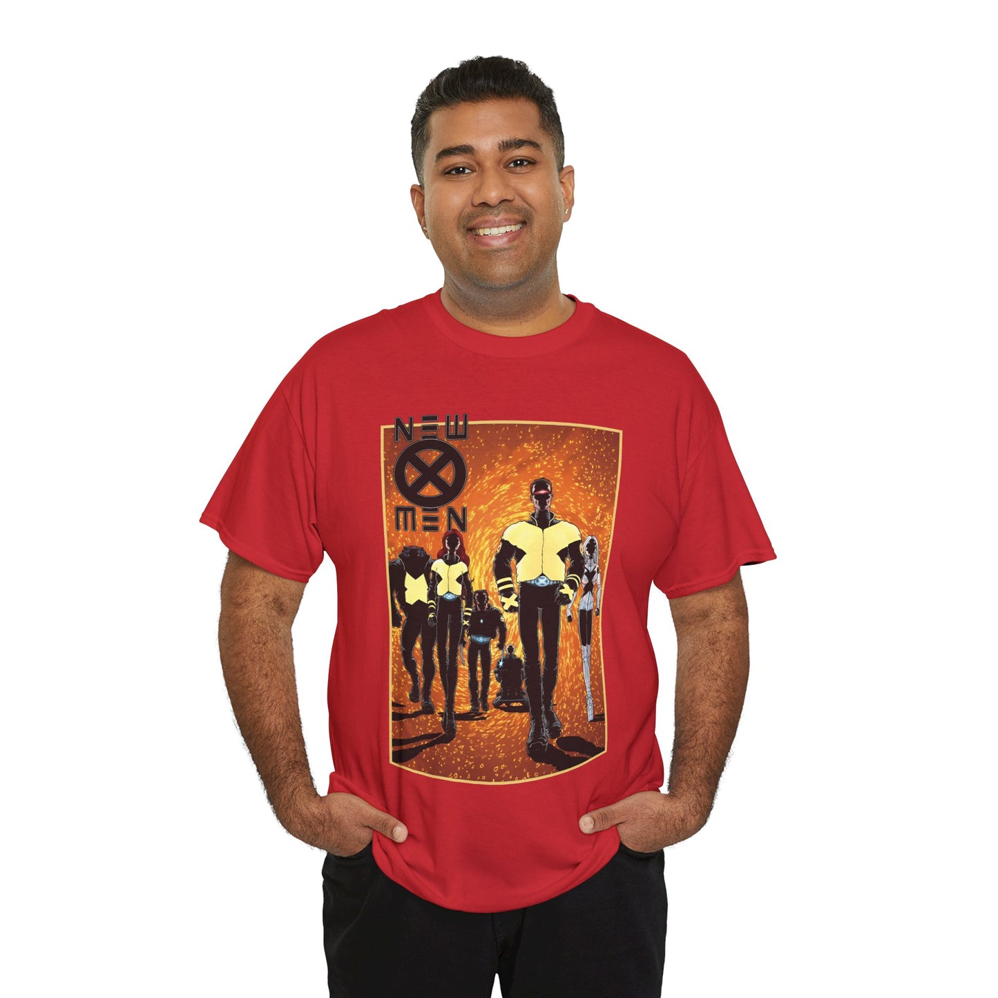 New X-Men T-Shirt - Frank Quitely Art - Wolverine, Cyclops, Jean Grey, Beast, Professor X - Marvel Comics - Grant Morrison Run