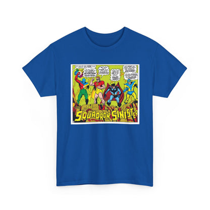 Squadron Sinister T-Shirt - Sal Buscema Art - Dr. Spectrum, Hyperion, Nighthawk, The Whizzer - Marvel Comics