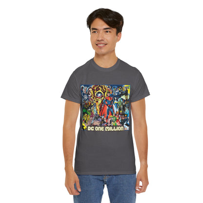 DC One Million T-Shirt - Phil Jimenez Art - Future Versions of Superman, Batman, Wonder Woman, Green Lantern, Flash - DC Comics