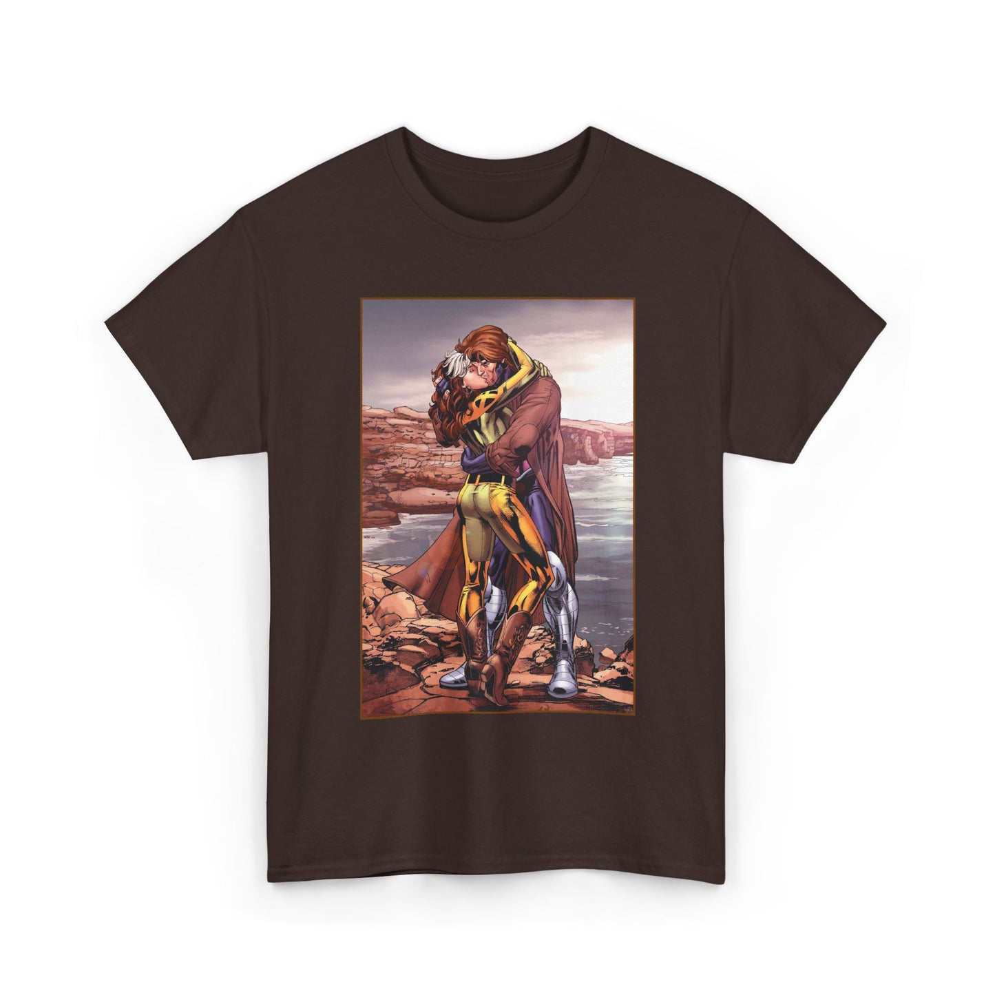 Gambit & Rogue T-Shirt - Scot Eaton Art - "Romy" - Popular X-Men Members - Marvel Comics