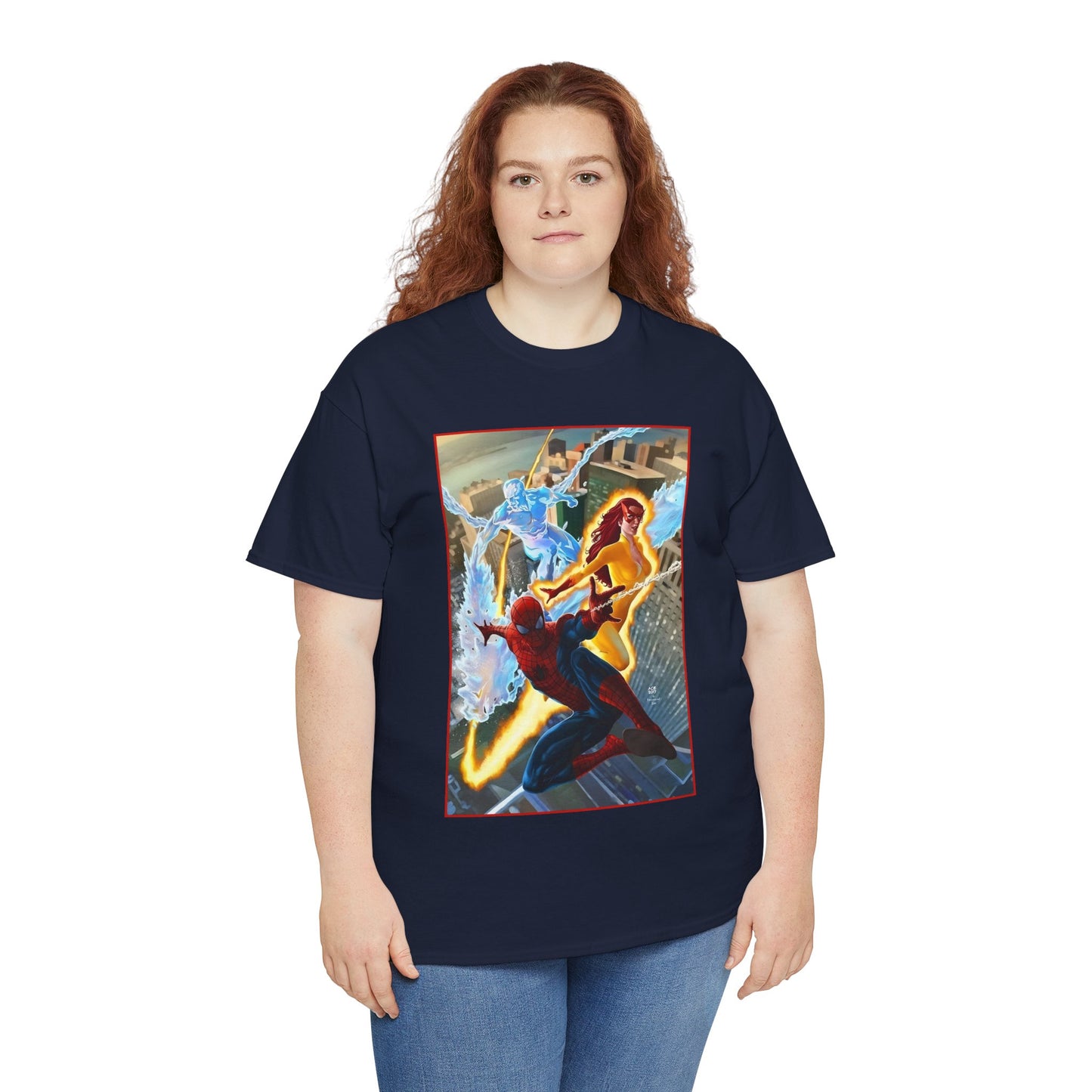 Spider-Man & His Amazing Friends T-Shirt - Firestar, Iceman - Marvel Comics