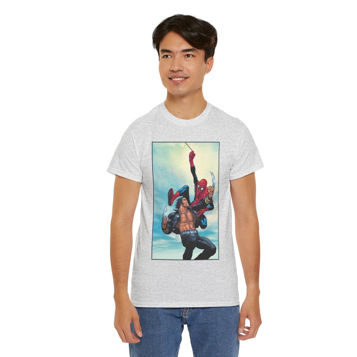 Wolverine Vs Spider-Man T-Shirt - Frank Quitely Art - Marvel Comics