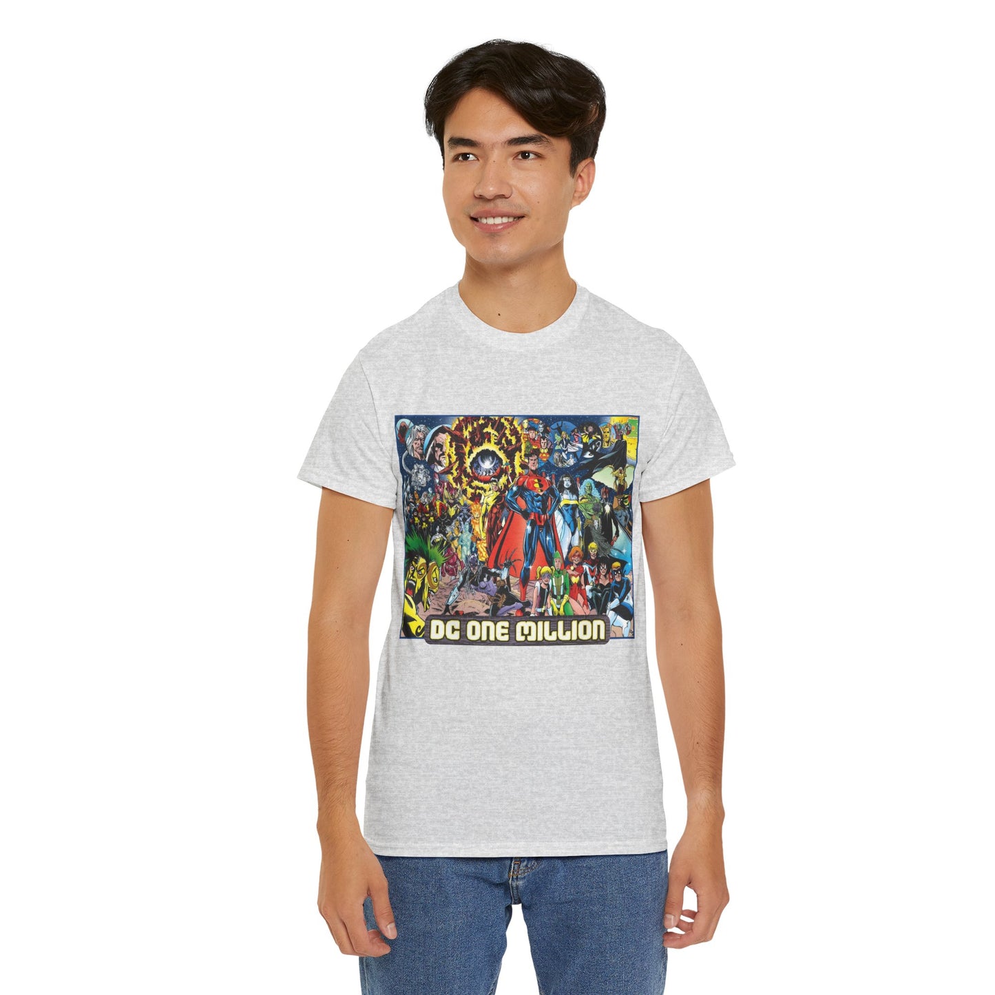 DC One Million T-Shirt - Phil Jimenez Art - Future Versions of Superman, Batman, Wonder Woman, Green Lantern, Flash - DC Comics