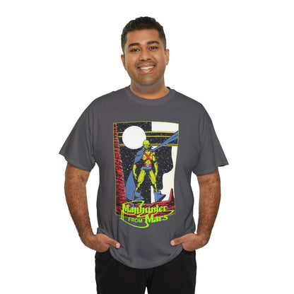 Martian Manhunter T-Shirt - George Perez Art - 1980s Justice League of America (JLA) Postcard Art - DC Comics