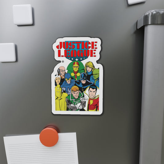 Justice League International Die-Cut Magnet - Kevin Maguire Art - Batman, Mister Miracle, Guy Gardner, Blue Beetle, Black Canary - DC Comics - 3", 4", 5", 6"