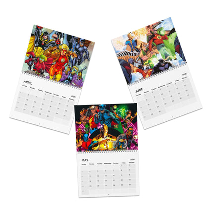 JSA Calendar (2026) - Justice Society of America - Dr Fate, Huntress, Hawkman, Green Lantern, Power Girl, Wildcat - DC Comics