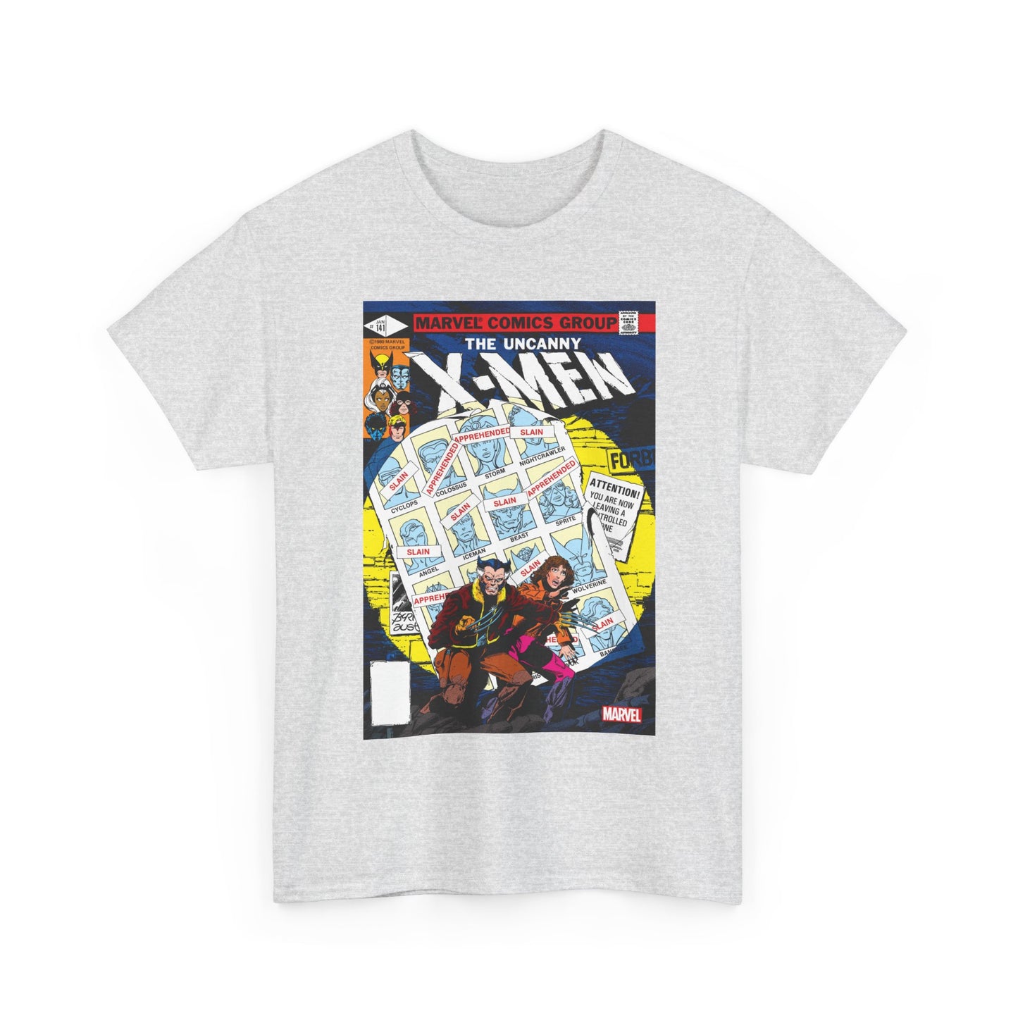 Uncanny X-Men #141 T-Shirt - John Byrne Art - Wolverine, Kitty Pryde - Days of Futures Past - Marvel Comics
