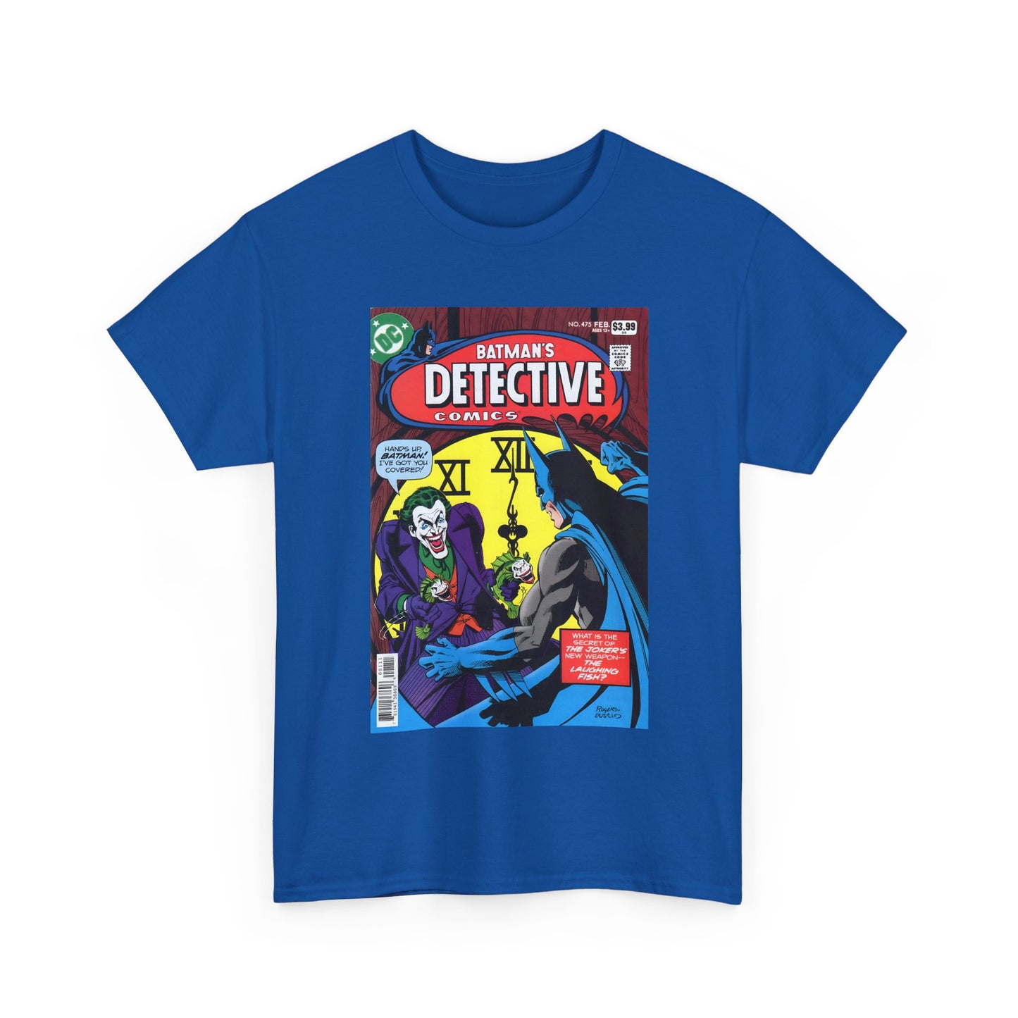 Detective Comics #475 T-Shirt - Marshall Rogers Art - Joker Appearance - The Laughing Fish - DC Comics