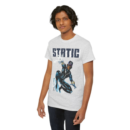 Static T-Shirt - Denys Cowan Art - DC Comics, Milestone Media - Shock to your System