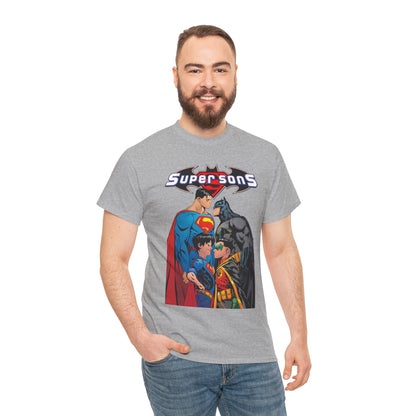 Super Sons T-Shirt - Jorge Jimenez Art - Superman, Batman, Jon Kent, Damian Wayne - DC Comics - Sons of Superman & Batman
