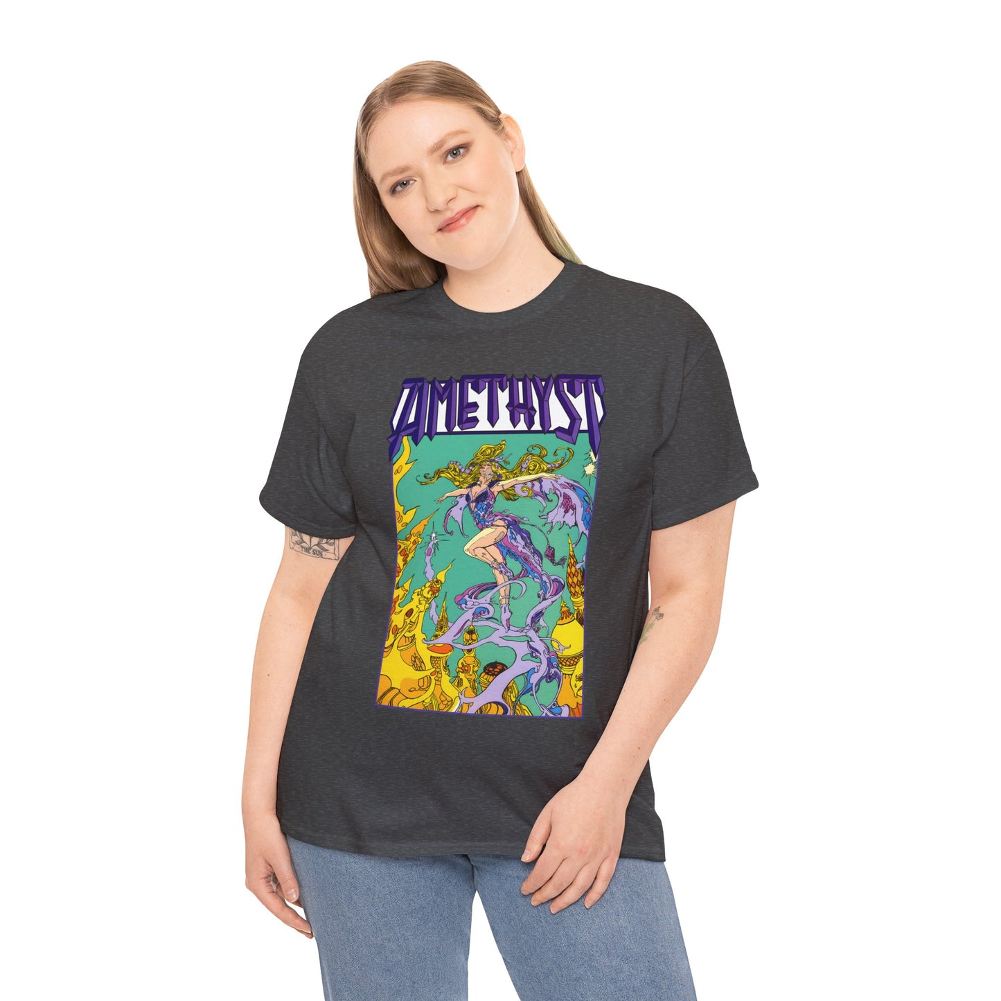 Amethyst T-Shirt - Esteban Maroto Art - Princess of Gemworld - 1980s Series - DC Comics