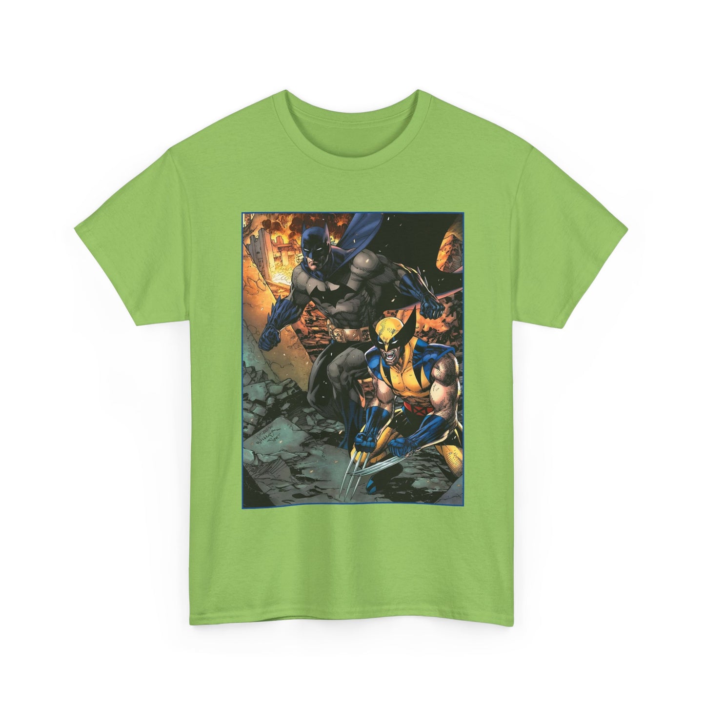Batman & Wolverine T-Shirt - Jim Lee Art - DC Comics, Marvel Comics
