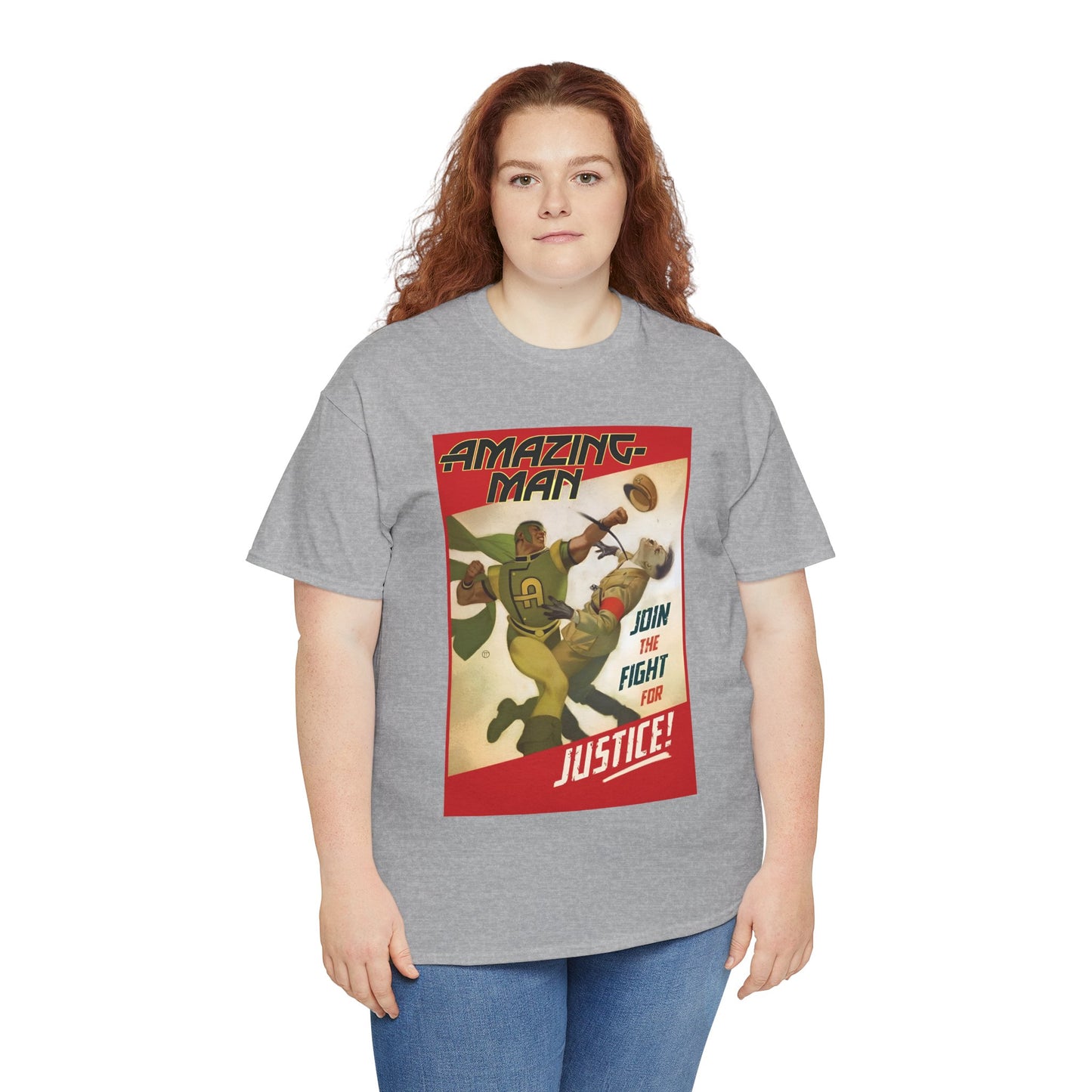 Amazing Man T-Shirt - All-Star Squadron - Join the Fight for Justice - DC Comics