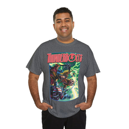 Thunderbolts T-Shirt - Amazing Mark Bagley Art - Citizen V, MACH-1, Atlas, Songbird, Fixer, Techno - Marvel Comics Characters - Avengers Connection