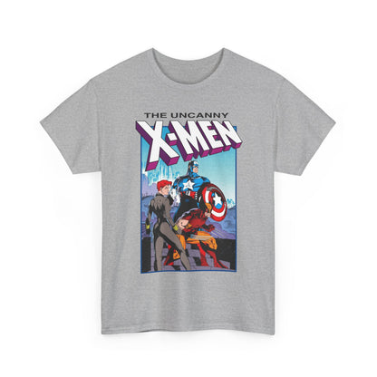 Uncanny X-Men T-Shirt - Jim Lee Art - #268 Cover - Captain America, Black Widow, Wolverine - Marvel Comics