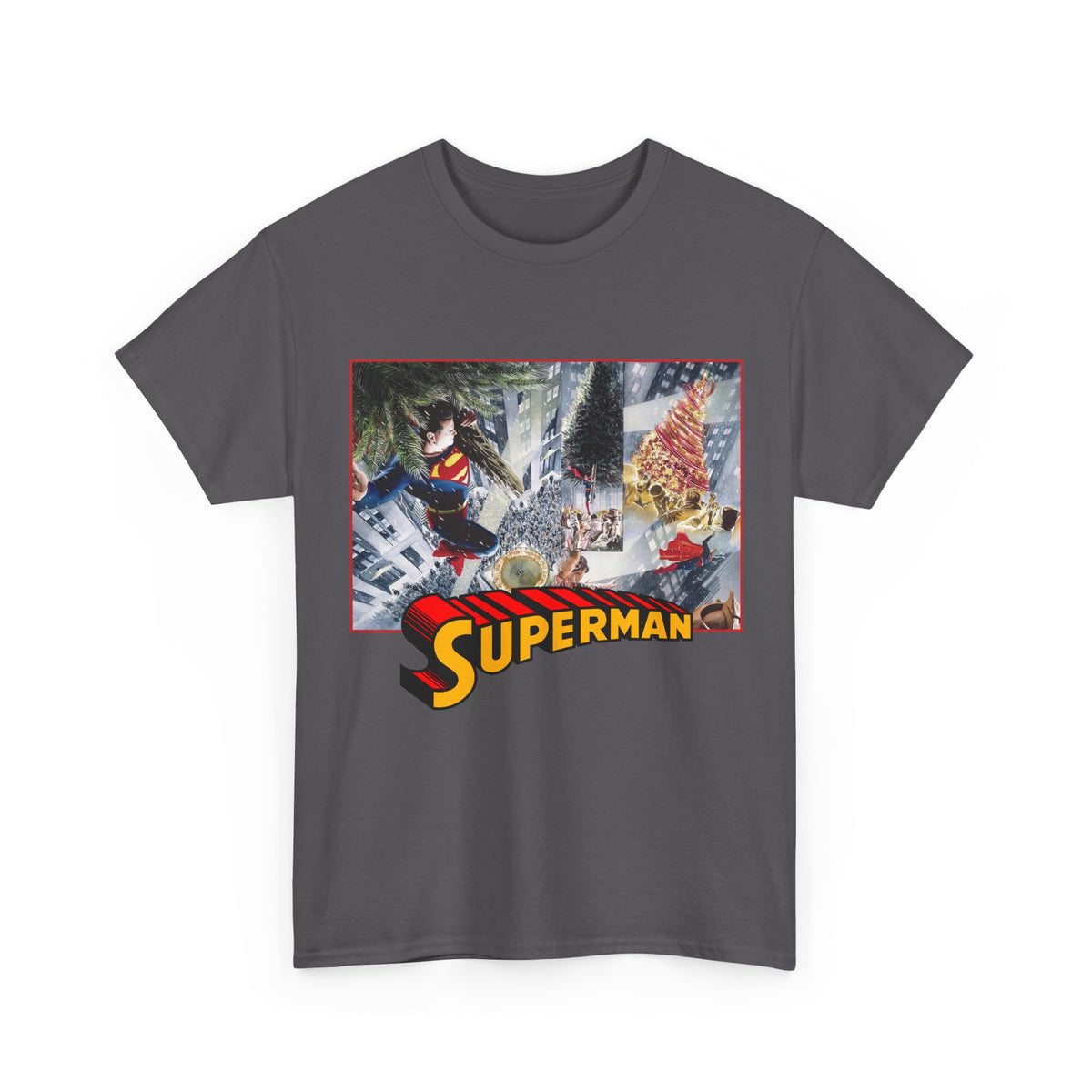 Superman Christmas Tree T-Shirt - Alex Ross Art - DC Comics