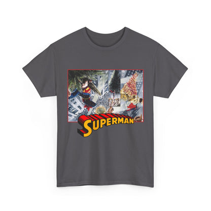 Superman Christmas Tree T-Shirt - Alex Ross Art - DC Comics