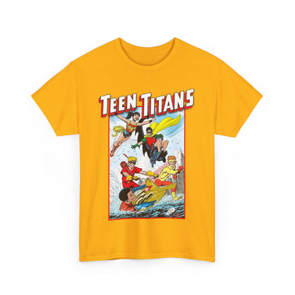 Teen Titans T-Shirt - John Byrne Art - Robin, Wonder Girl, Kid Flash, Speedy, Aqualad - DC Comics