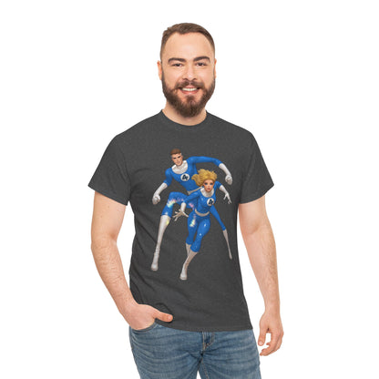 Mr. Fantastic & Invisible Woman T-Shirt - David Nakayama Art - Fantastic Four - Marvel Comics