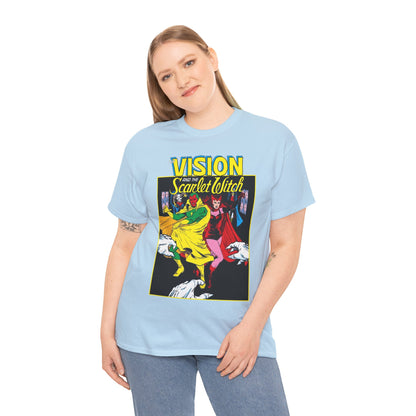 Vision & Scarlet Witch T-Shirt - Avengers Members - 1985 Cover Art - Marvel Comics