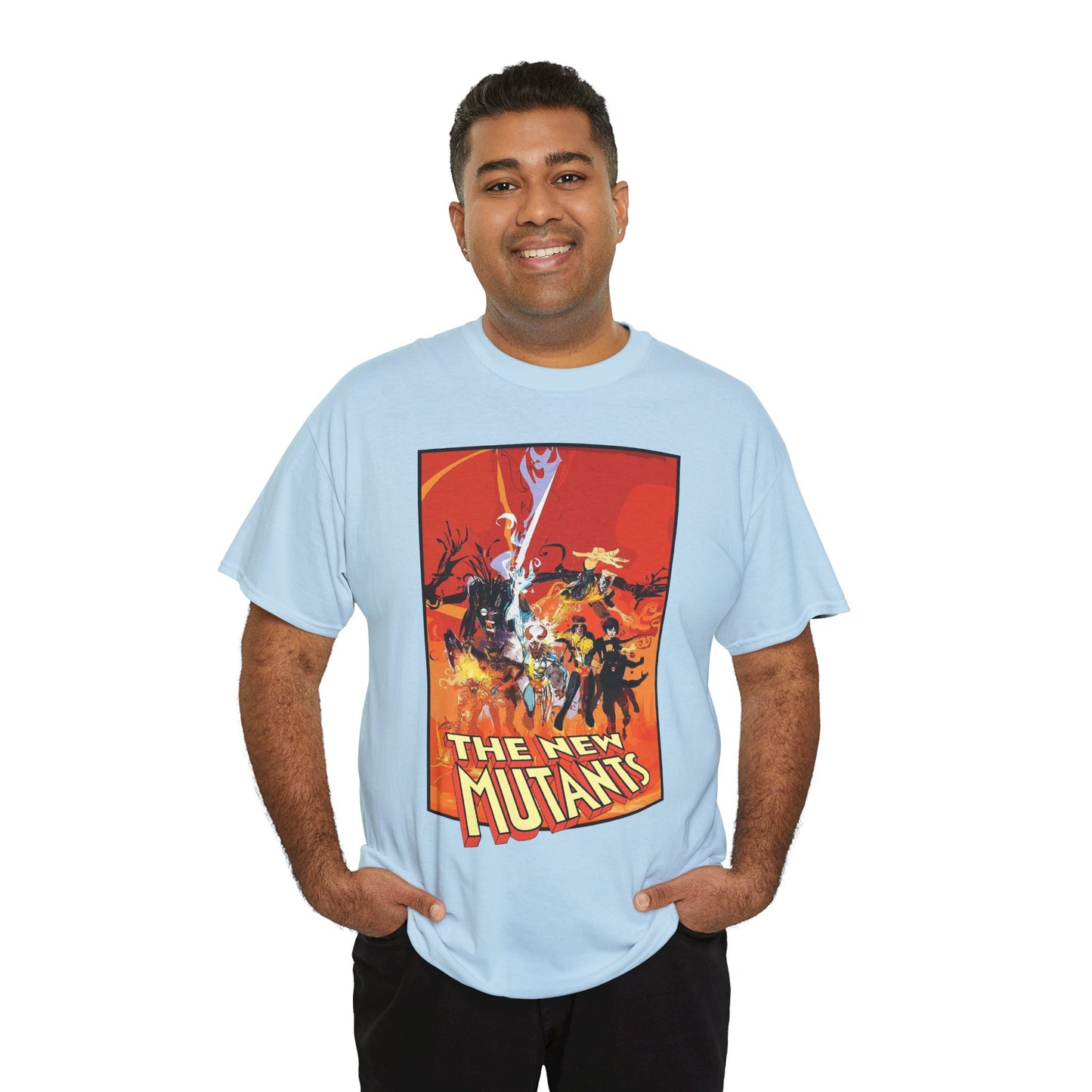 New Mutants T-Shirt - Bill Sienkiewicz Art - Marvel Comics - Magik, Warlock, Cannonball, Wolsbane, Sunspot