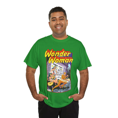 Wonder Woman T-Shirt - José Luis García-López Art - Vs The Cheetah - Classic Bronze Age Art - DC Comics