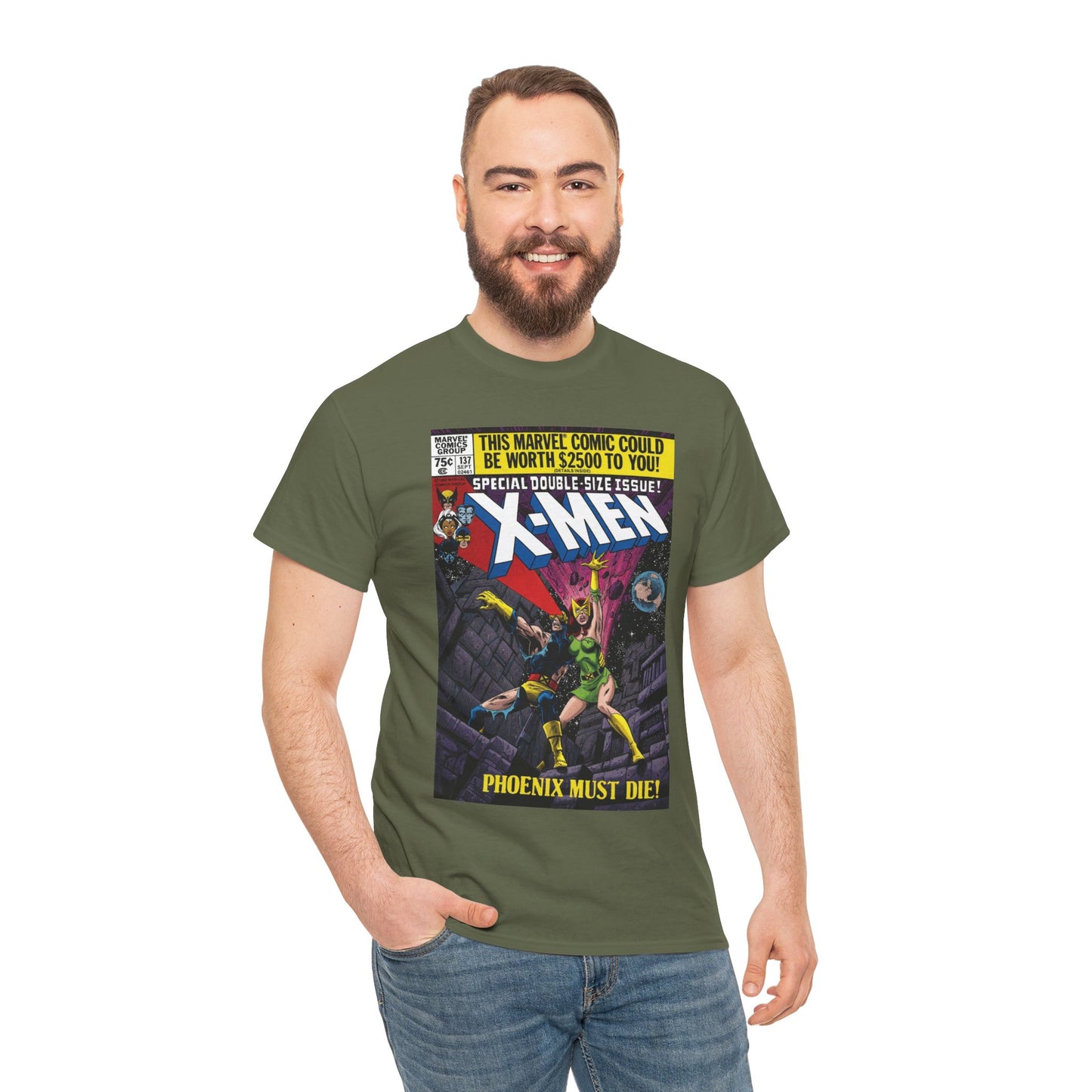 X-Men #137 T-Shirt - John Byrne Art - Cyclops & Phoenix - Marvel Comics