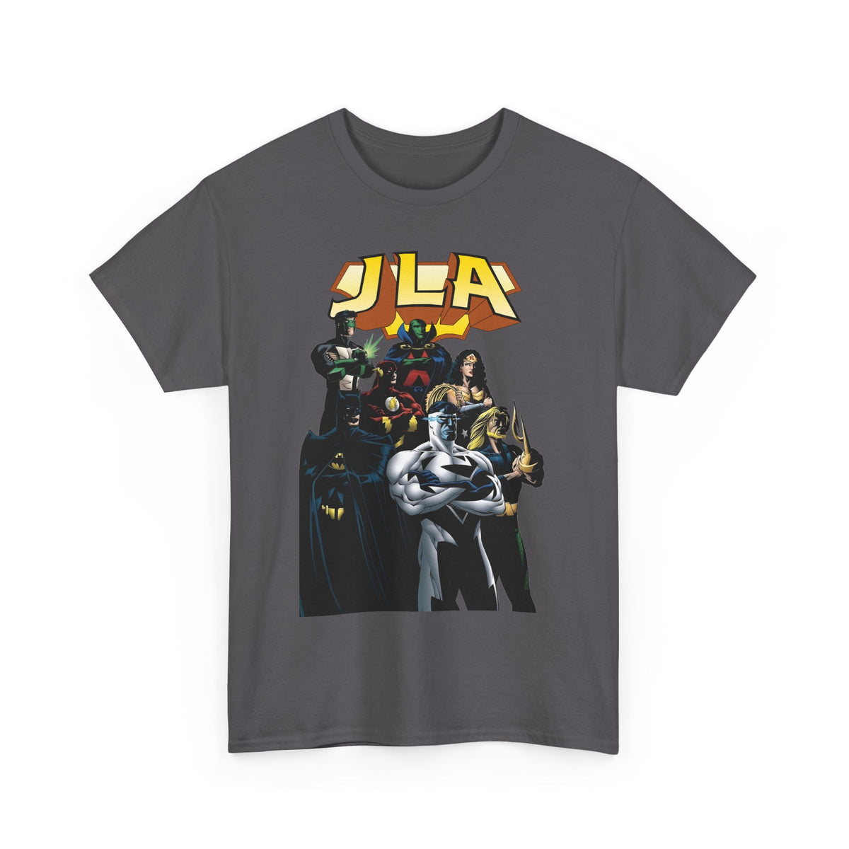 JLA T-Shirt - Howard Porter Art - Superman, Batman, Wonder Woman, Flash - DC Comics