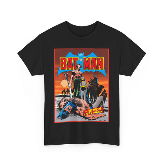 Batman T-Shirt - Neal Adams Art - R'as Al Ghul - Demon Lives Again - DC Comics - Dark Knight Detective