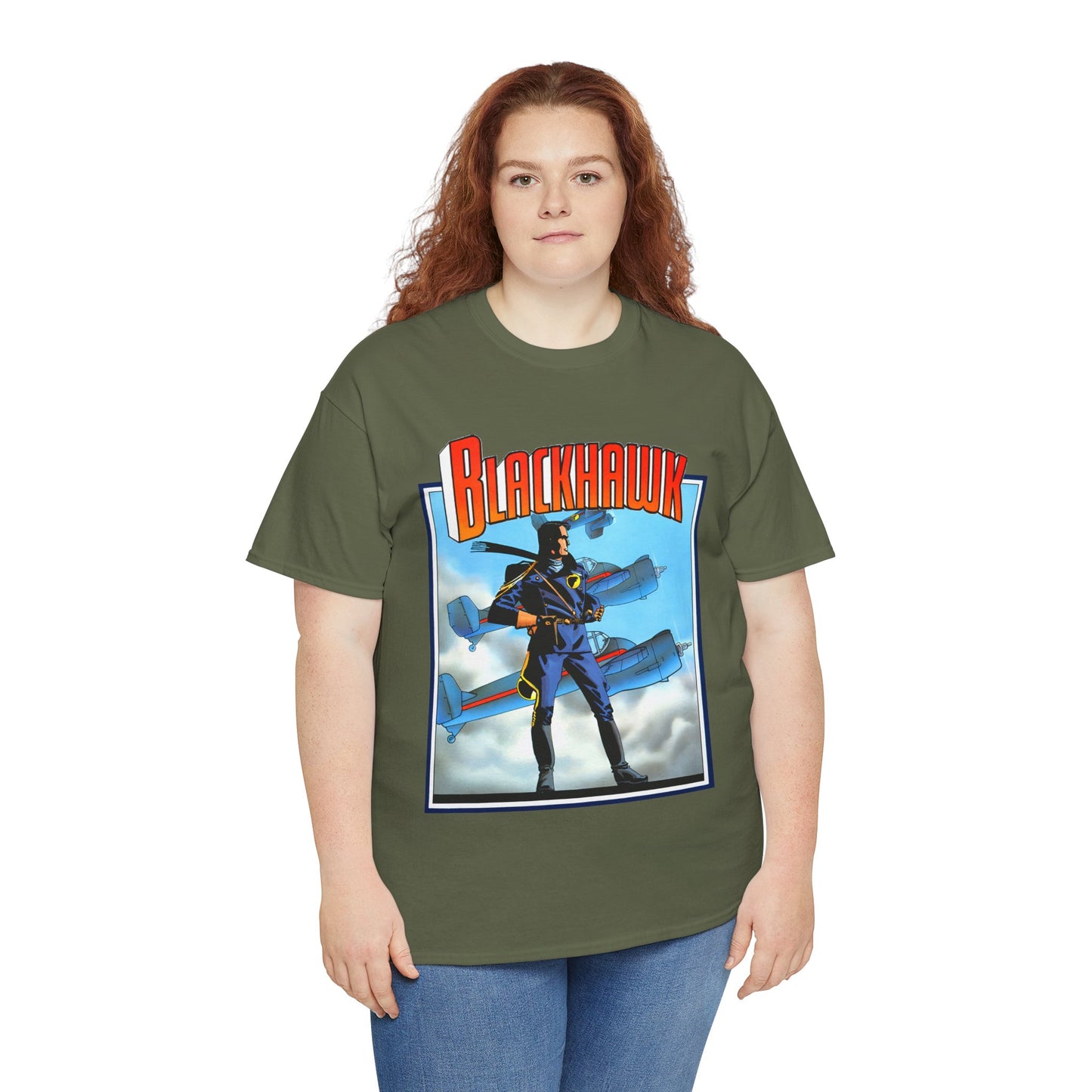 Blackhawk T-Shirt - Howard Chaykin Art - World War II Anti-Nazi Ace Pilots - DC Comics