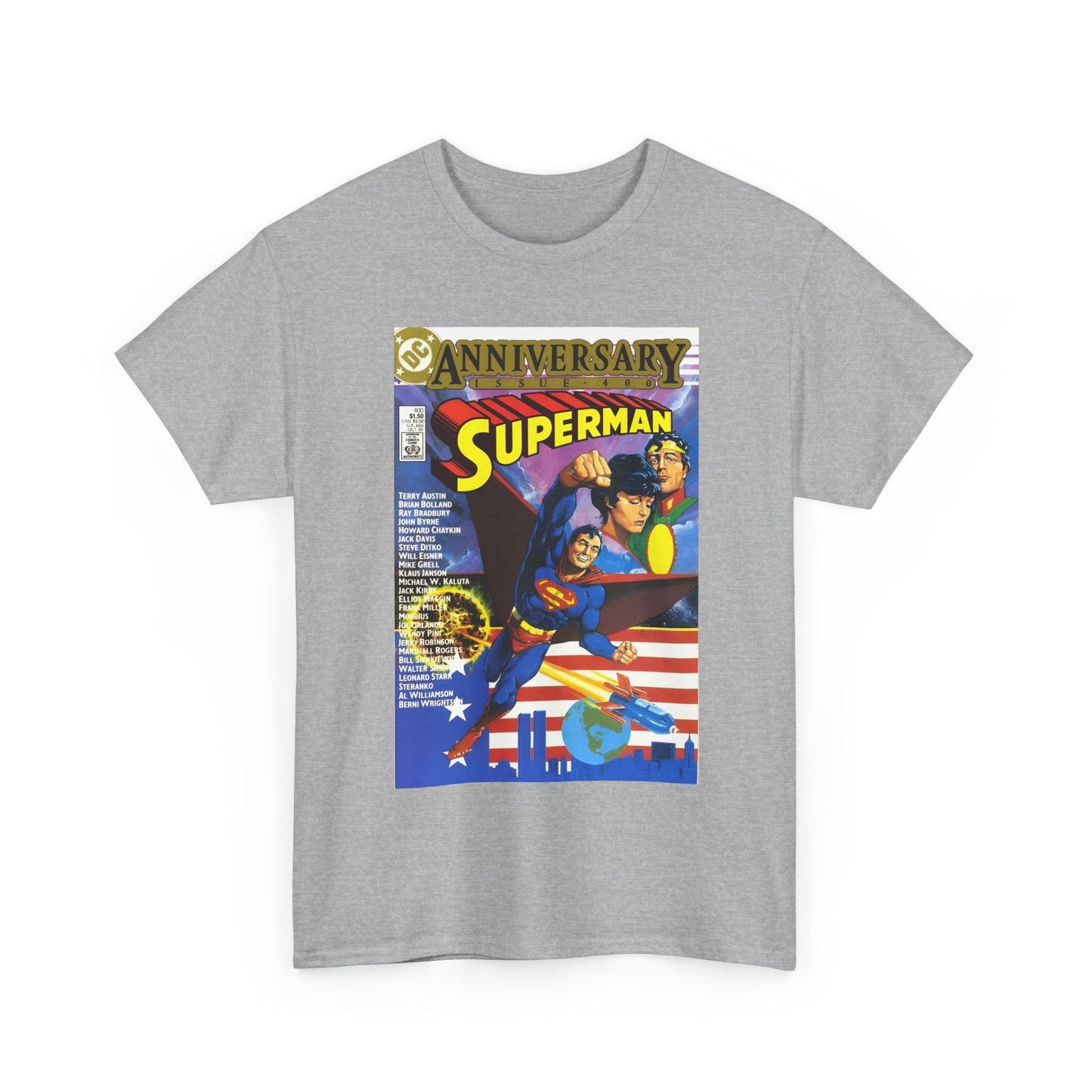 Superman #400 T-Shirt - Howard Chaykin & Frank Miller Art - Jor-El, Lara, Krypton - DC Comics