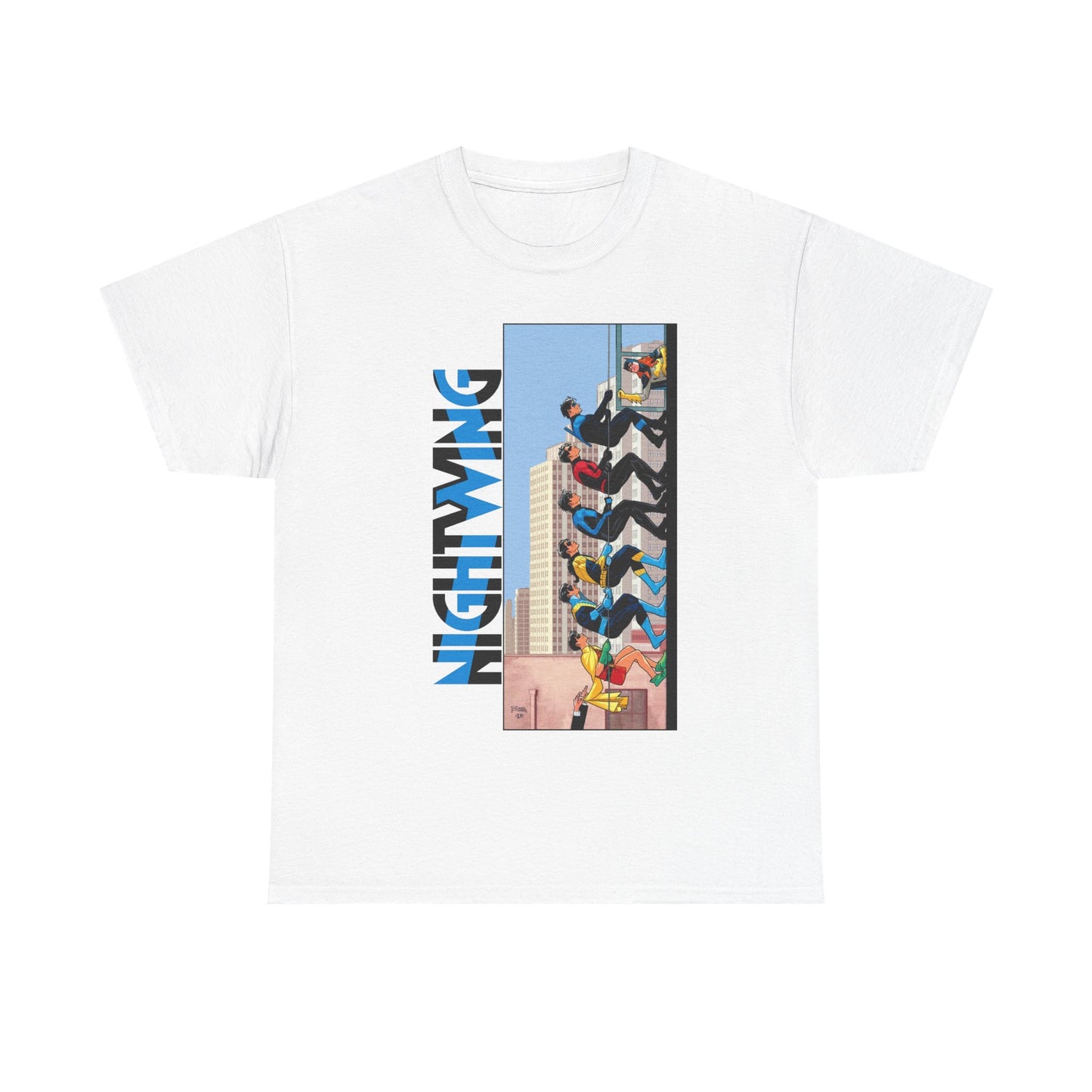 Nightwing T-Shirt - Bruno Redondo Art - DC Comics - Dick Grayson in Bludhaven - Teen Titans Leader