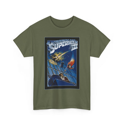 Superman III T-Shirt - Movie Poster Art - Christopher Reeve & Richard Pryor - Metropolis, Man of Steel - DC Comics