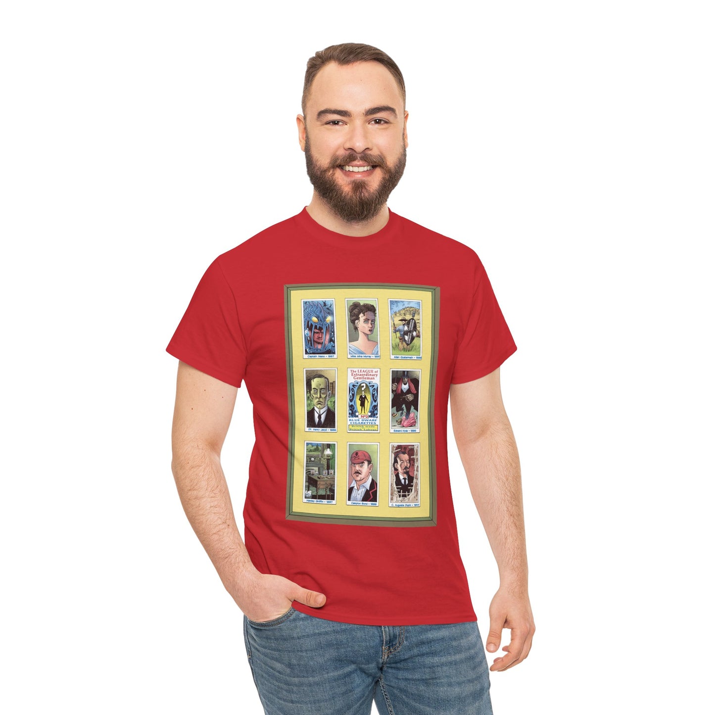 League of Extraordinary Gentlemen T-Shirt - Kevin O'Neill Art - Mina Murray, Captain Nemo, Allan Quatermain, Jekyll & Hyde - Alan Moore Story