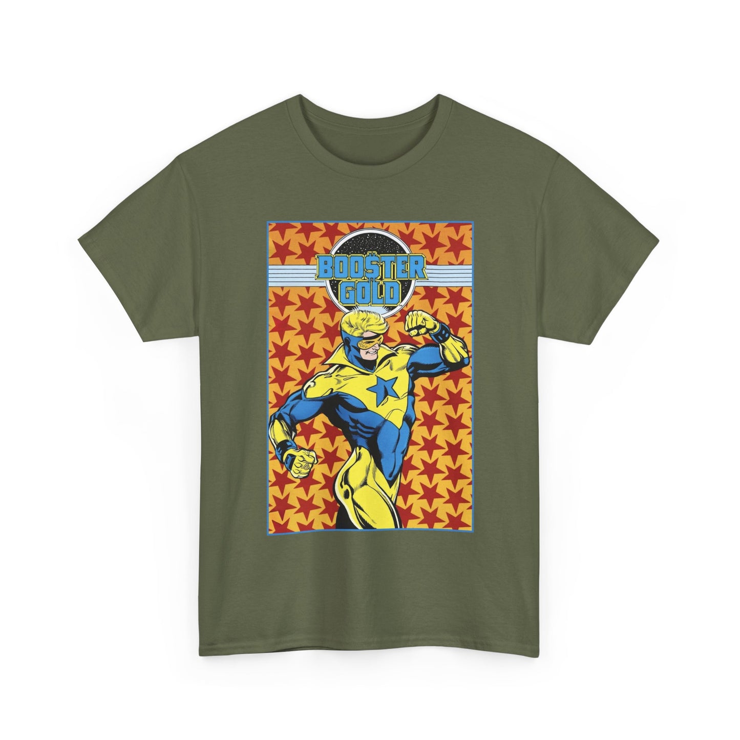 Booster Gold T-Shirt - Dan Jurgens Art - JLI Member - DC Comics